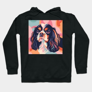 70s English Setter Vibes: Pastel Pup Parade Hoodie